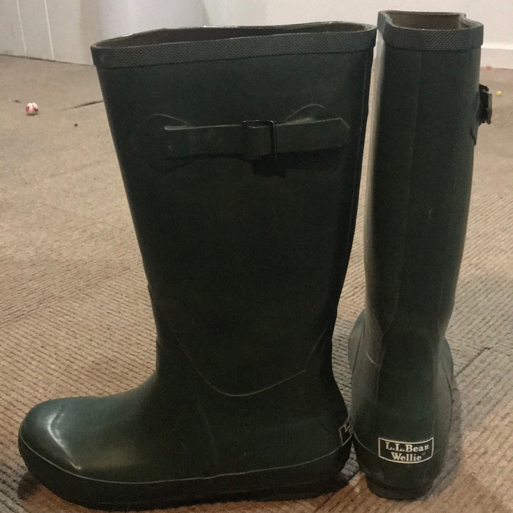 Hunter Green LL Bean Wellies